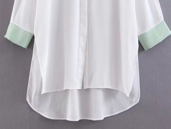 Camasa moderna de dama model asimetric