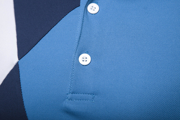 Alkalmi férfi póló rövid ujjú gombokkal, többféle színben