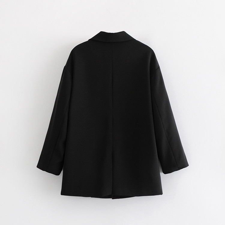 Geaca asimetrica de dama de culoare neagra