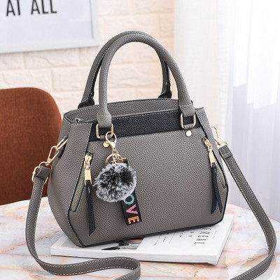 Geanta de dama moderna cu manere si fermoar in mai multe culori