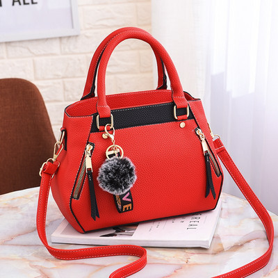 Geanta de dama moderna cu manere si fermoar in mai multe culori