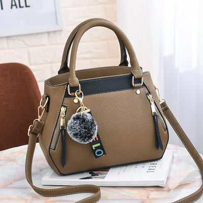 Geanta de dama moderna cu manere si fermoar in mai multe culori