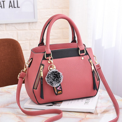 Geanta de dama moderna cu manere si fermoar in mai multe culori