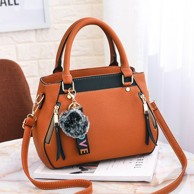 Geanta de dama moderna cu manere si fermoar in mai multe culori