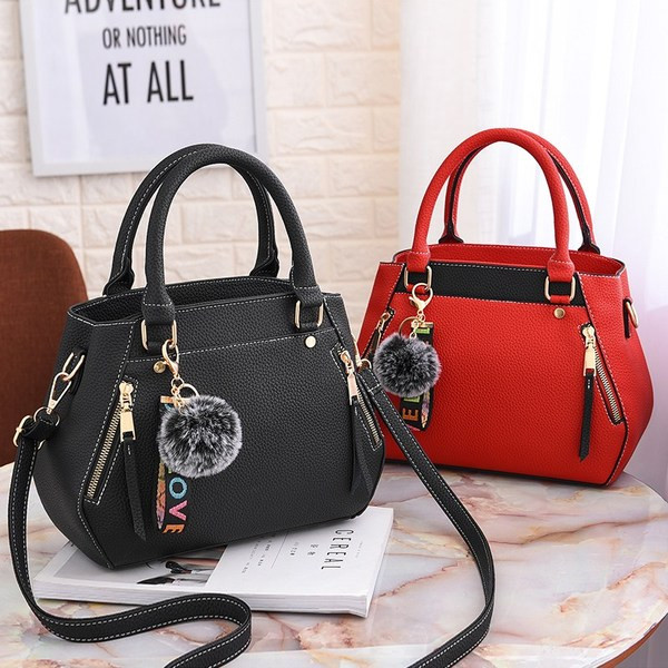 Geanta de dama moderna cu manere si fermoar in mai multe culori