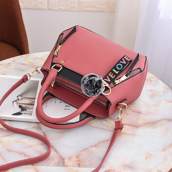 Geanta de dama moderna cu manere si fermoar in mai multe culori