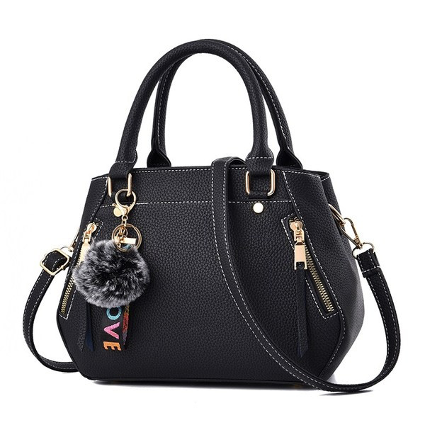 Geanta de dama moderna cu manere si fermoar in mai multe culori