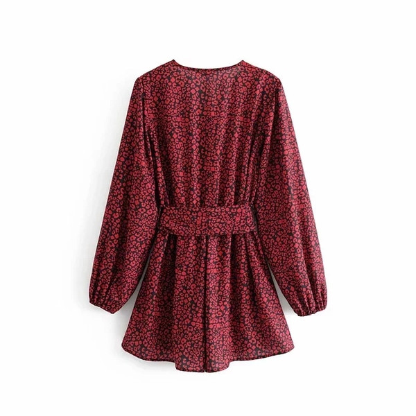 Hosszú ujjú, V-nyakú női overall, két színben