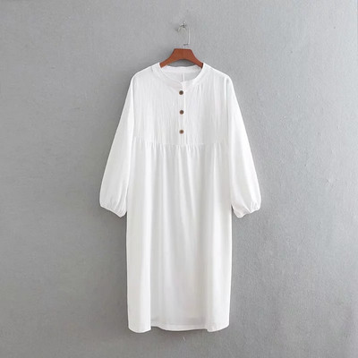 Rochie de dama cu nasturi alb-negru