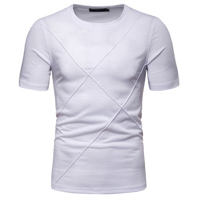 Tricou casual barbatesc cu maneca scurta model uni in mai multe culori