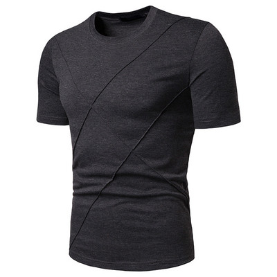 Tricou casual barbatesc cu maneca scurta model uni in mai multe culori
