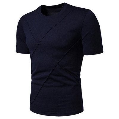 Tricou casual barbatesc cu maneca scurta model uni in mai multe culori