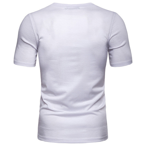 Tricou casual barbatesc cu maneca scurta model uni in mai multe culori
