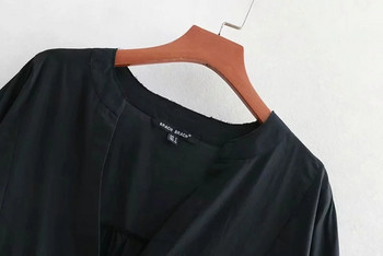 Női ruha aszimmetrikus modell fekete színben