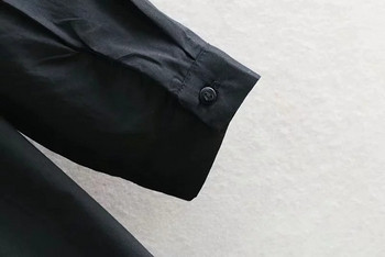 Női ruha aszimmetrikus modell fekete színben