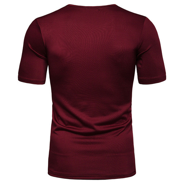 Lezser férfi póló gombokkal és O-nyakú több színben