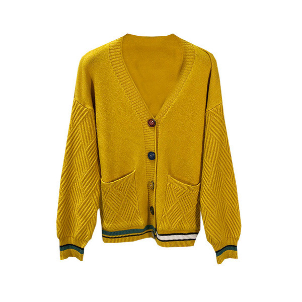 Női kardigán színes gombokkal, több színben