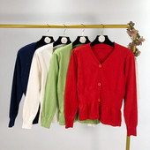 Női kardigán négy színben, gombokkal