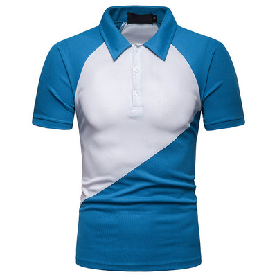 Modern férfi póló klasszikus gallérral, három színben