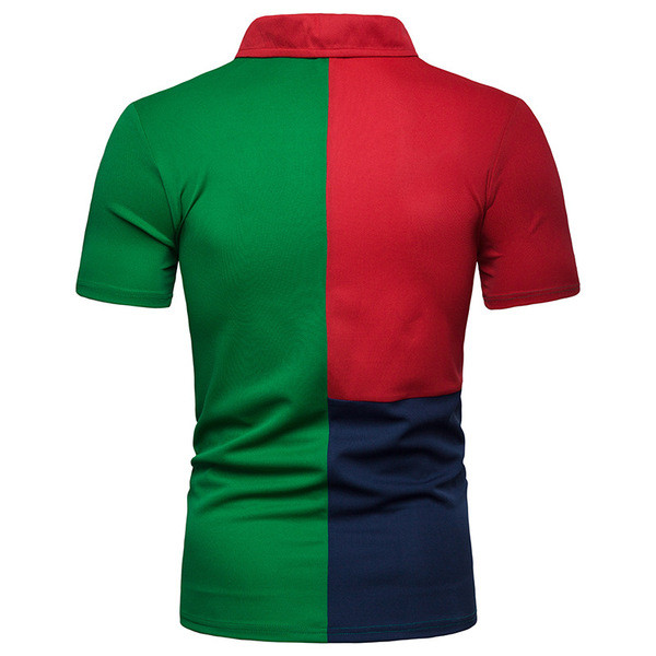 Elegáns férfi póló zsebbel és klasszikus gallérral, két színben