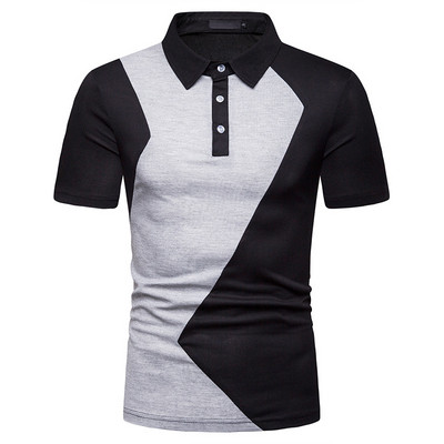 Tricou casual barbatesc cu guler clasic in doua culori