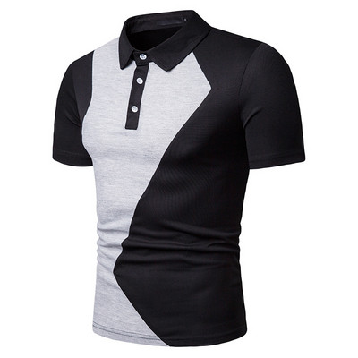 Tricou casual barbatesc cu guler clasic in doua culori
