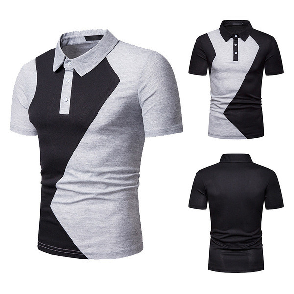 Tricou casual barbatesc cu guler clasic in doua culori
