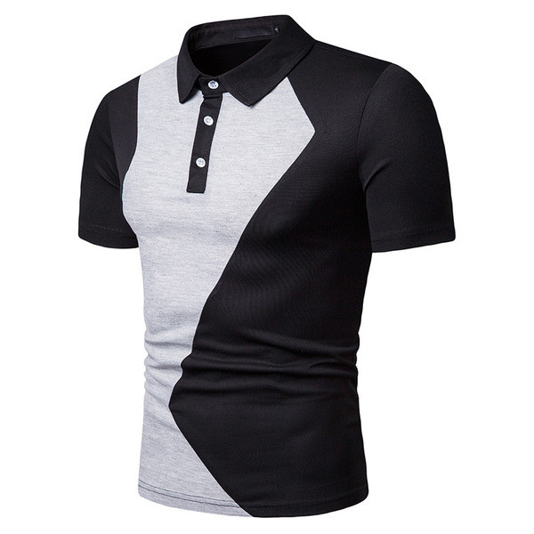 Tricou casual barbatesc cu guler clasic in doua culori