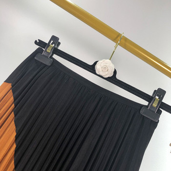 Fusta lunga plisata eleganta cu talie elastica