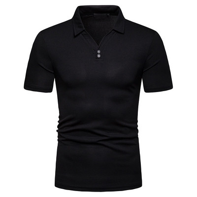 Tricou casual barbatesc cu decolteu in V in mai multe culori