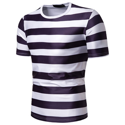 Lezser férfi csíkos póló három színben