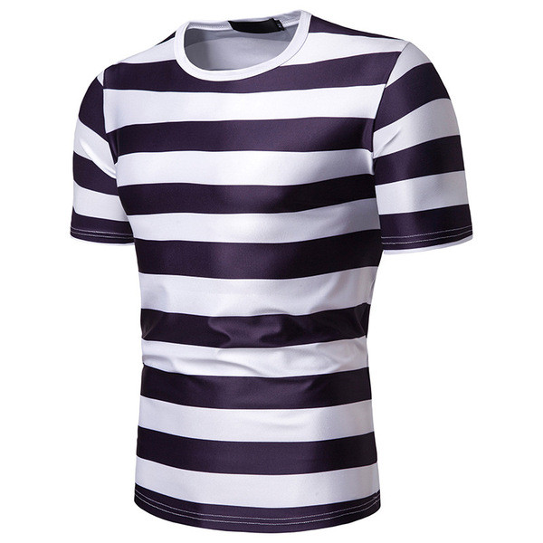 Lezser férfi csíkos póló három színben