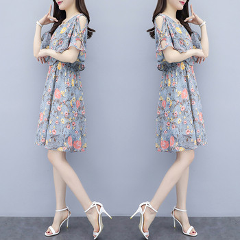 Rochie de dama moderna in doua culori - model drept