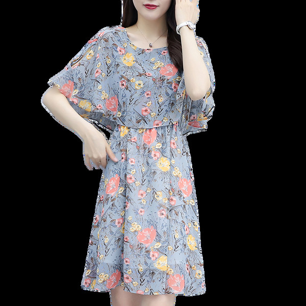 Rochie de dama moderna in doua culori - model drept