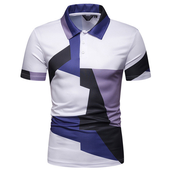 Lezser férfi póló klasszikus gallérral és gombokkal, két színben