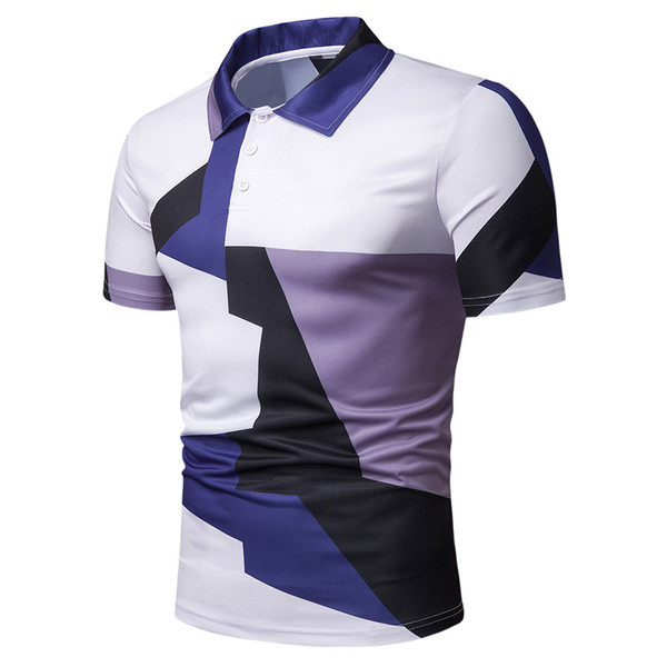 Lezser férfi póló klasszikus gallérral és gombokkal, két színben