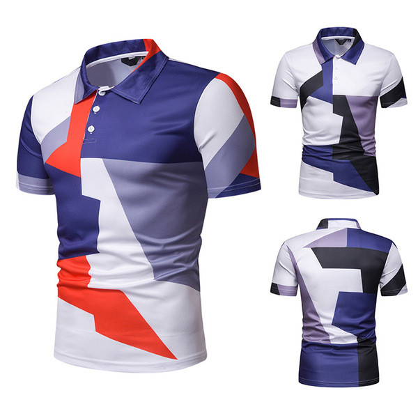 Lezser férfi póló klasszikus gallérral és gombokkal, két színben