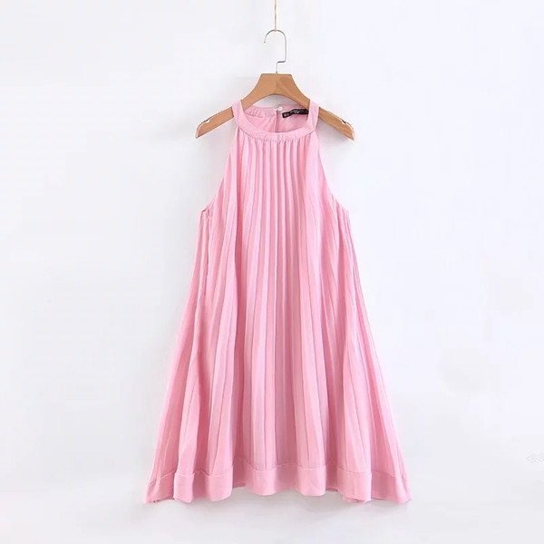 Rochie plisata dama actuala - model larg in mai multe culori