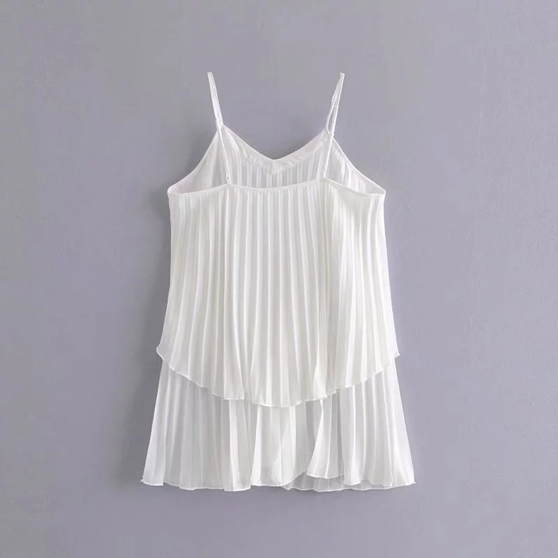 Maieu pliat de damă de culoare albă