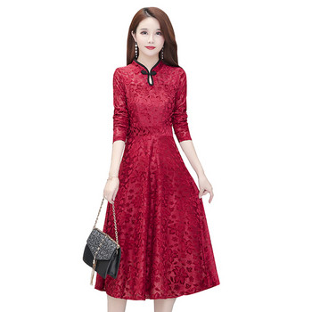 Női modern csipkeruha két színben