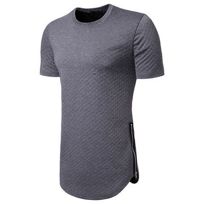 Tricou barbatesc modern cu fermoar in mai multe culori