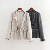 Modern női kabát két színben