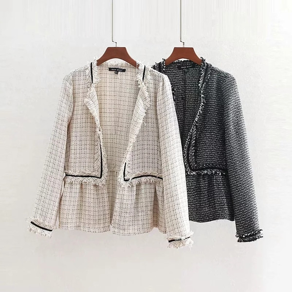 Modern női kabát két színben