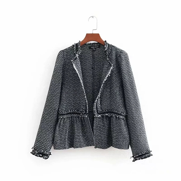 Modern női kabát két színben