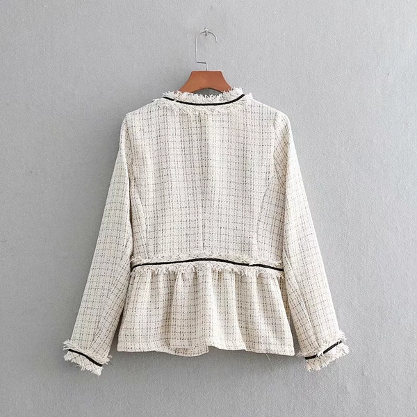 Modern női kabát két színben