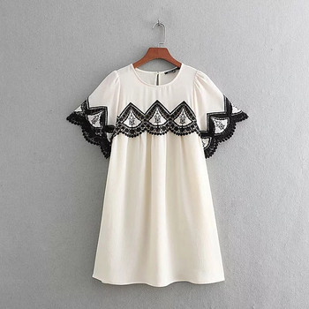 Női ruha elemes - fehér csipke