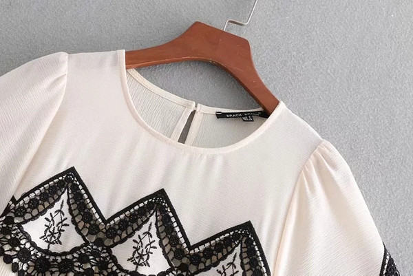 Női ruha elemes - fehér csipke