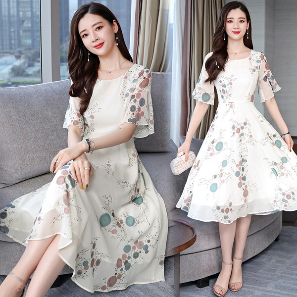 Rochie casual dama cu maneca scurta - model croiat