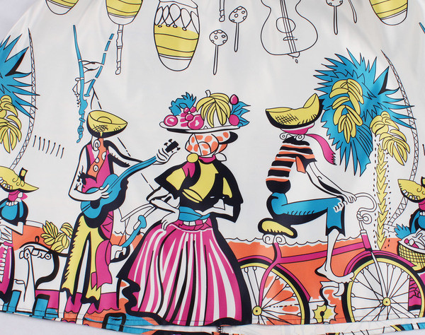 Rochie eleganta de dama cu bretele si aplicatie