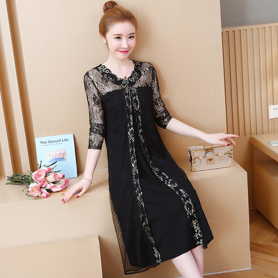 Rochie moderna de dama de culoare neagra - model croiat